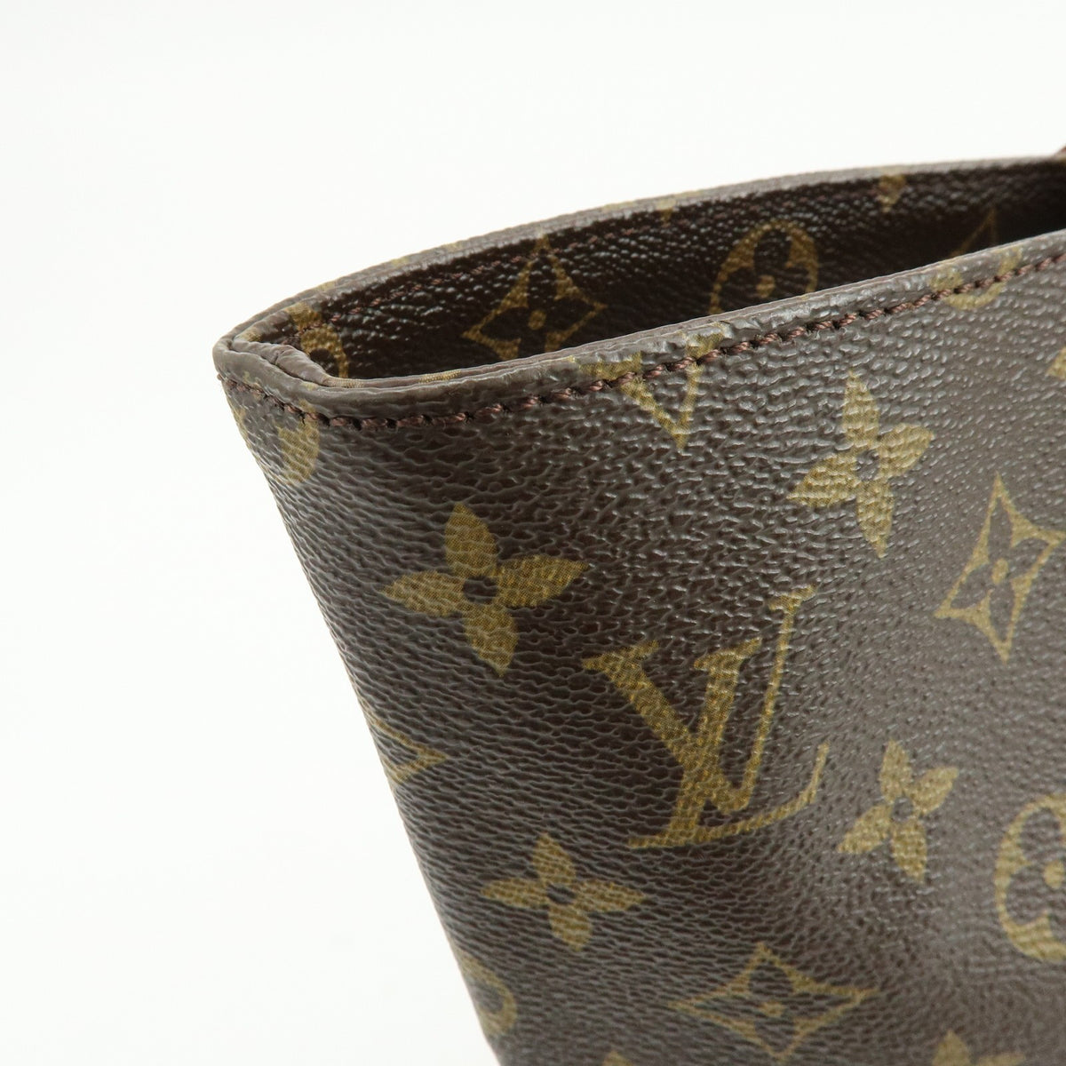 Louis Vuitton Shopping Sac Monogram Canvas, Brown, Canvas, Handbag