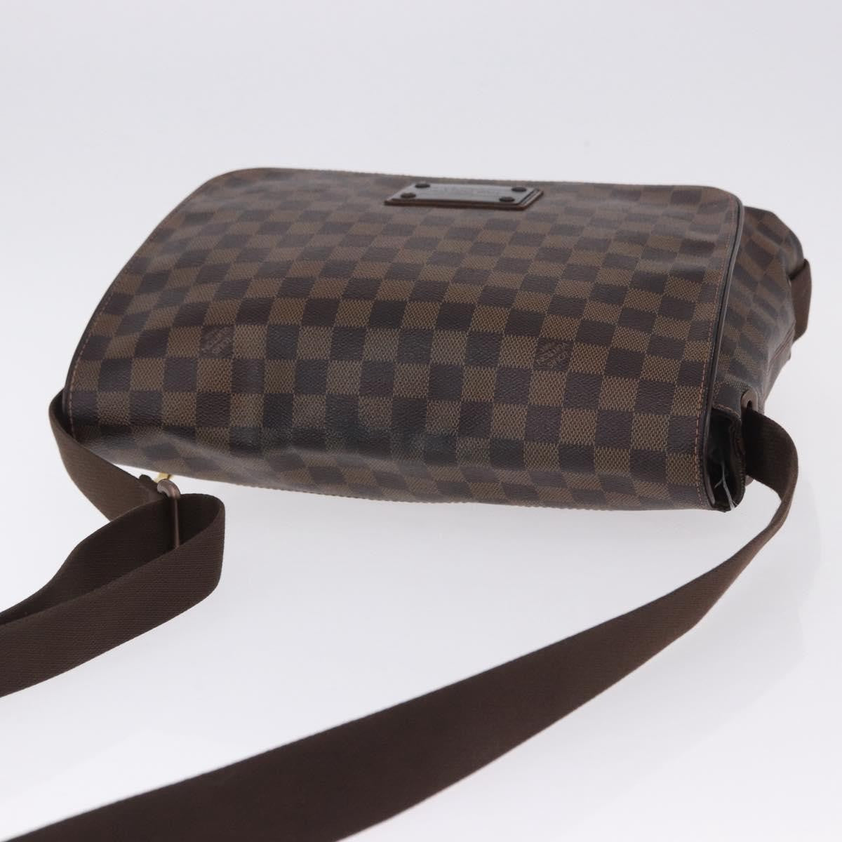 Louis Vuitton Brooklyn Damier Ebene, Brown, Canvas, Shoulder Bag