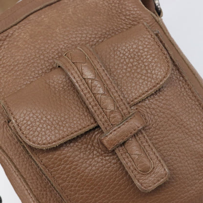 Bottega Veneta Shoulder Leather, Brown, Leather, Shoulder Bag