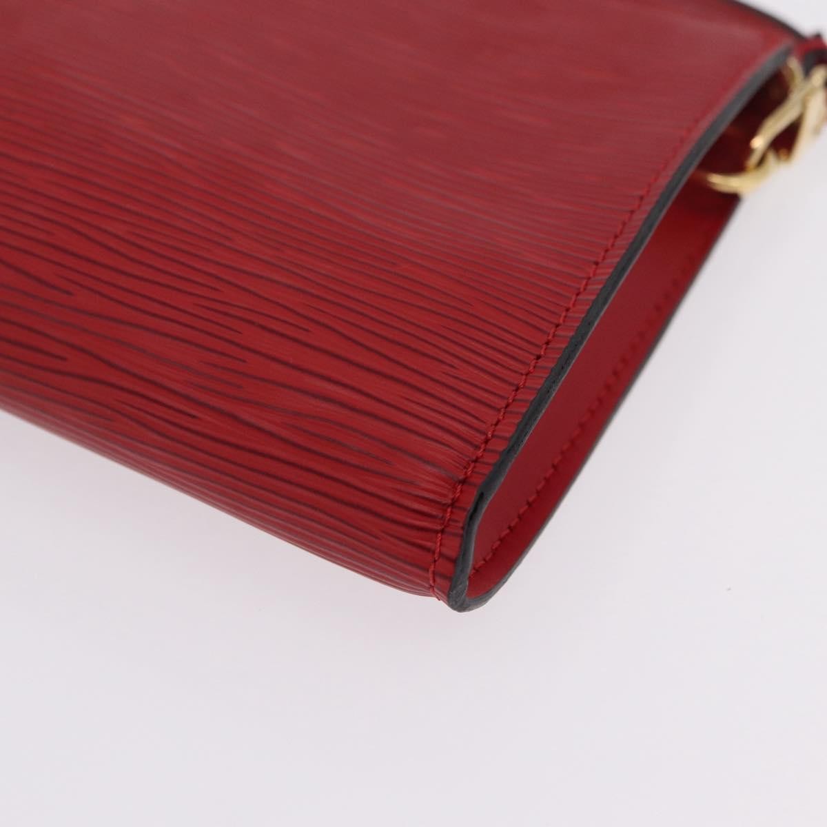 Louis Vuitton Pochette Accessoires Epi Leather, Red, Leather, Clutch
