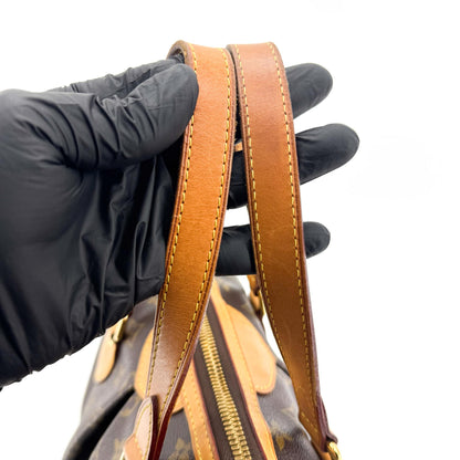 Louis Vuitton Palermo Monogram Canvas, Brown, Canvas, Handbag