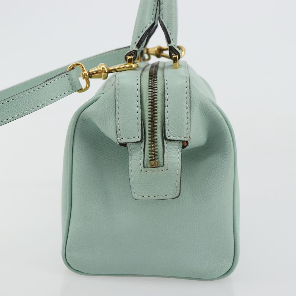 Celine Vintage Leather, Blue, Leather, Handbag
