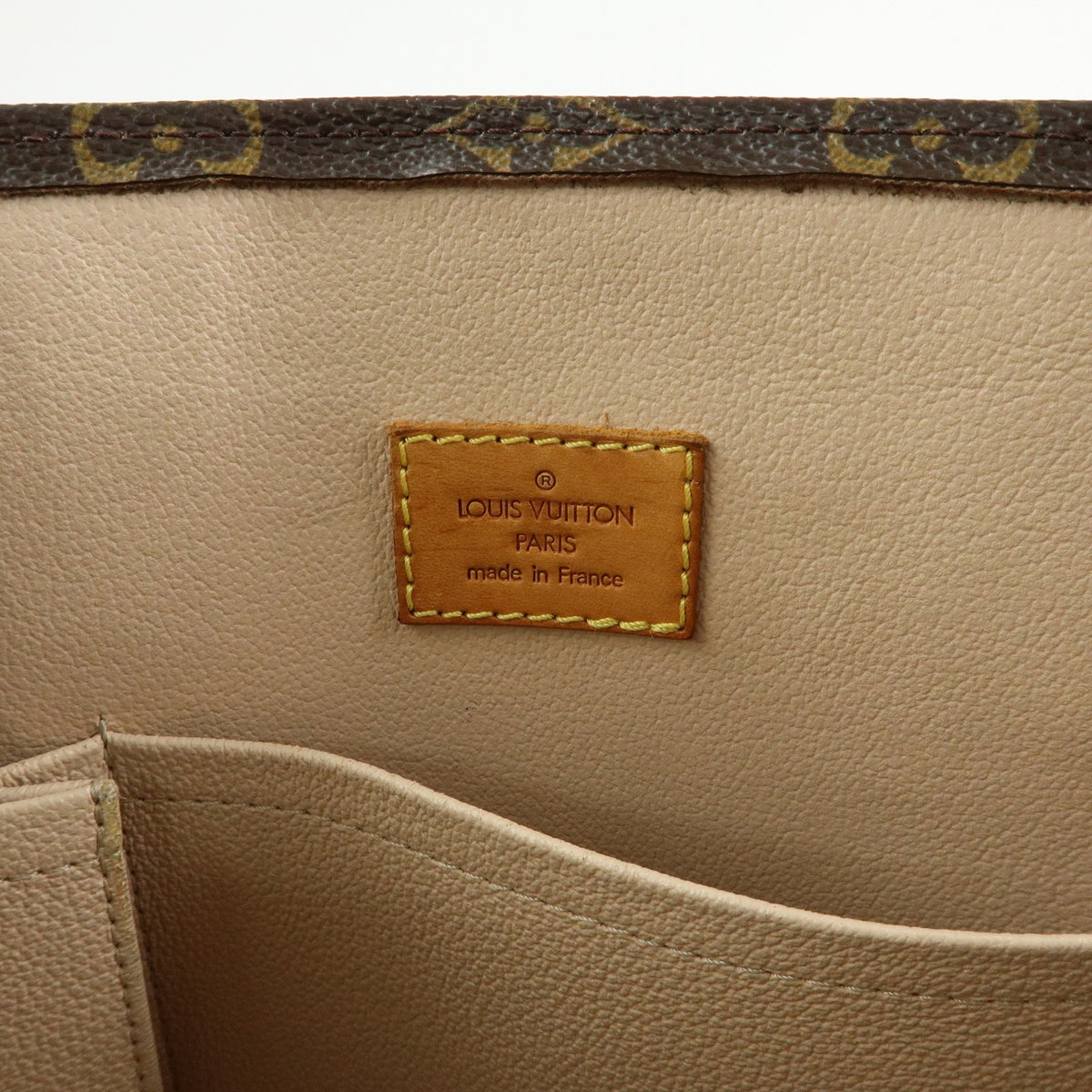 Louis Vuitton Vintage Sac Plat Monogram Canvas, Brown, Canvas, Handbag