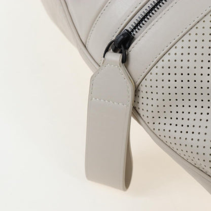 Bottega Veneta Drawstring Perforated Leather, Beige, Leather, Shoulder Bag