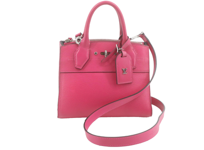 Louis Vuitton Lockme Handbag Leather, PINK, LEATHER, Handbag