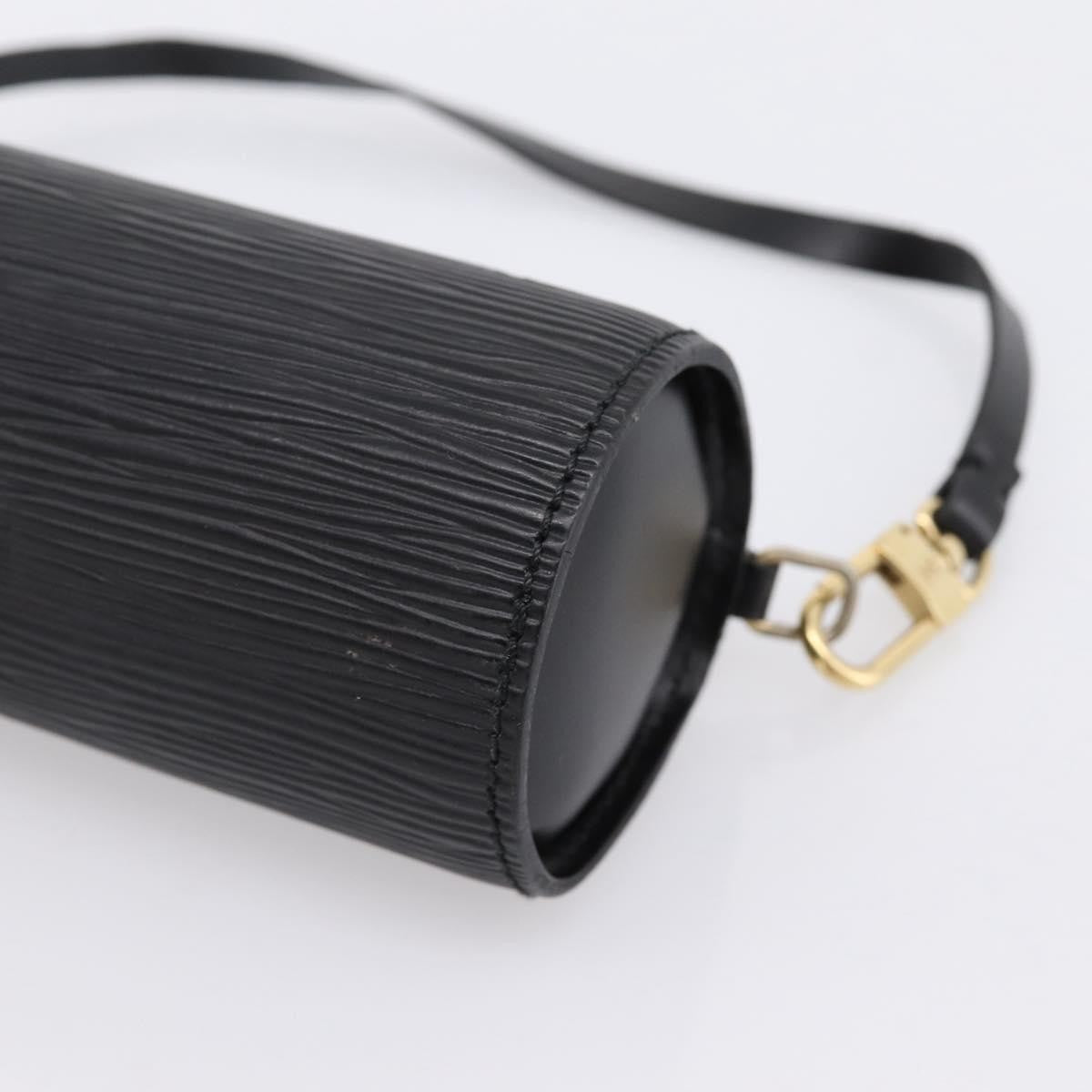 Louis Vuitton Soufflot Pochette Epi Leather, Black, Leather, Clutch