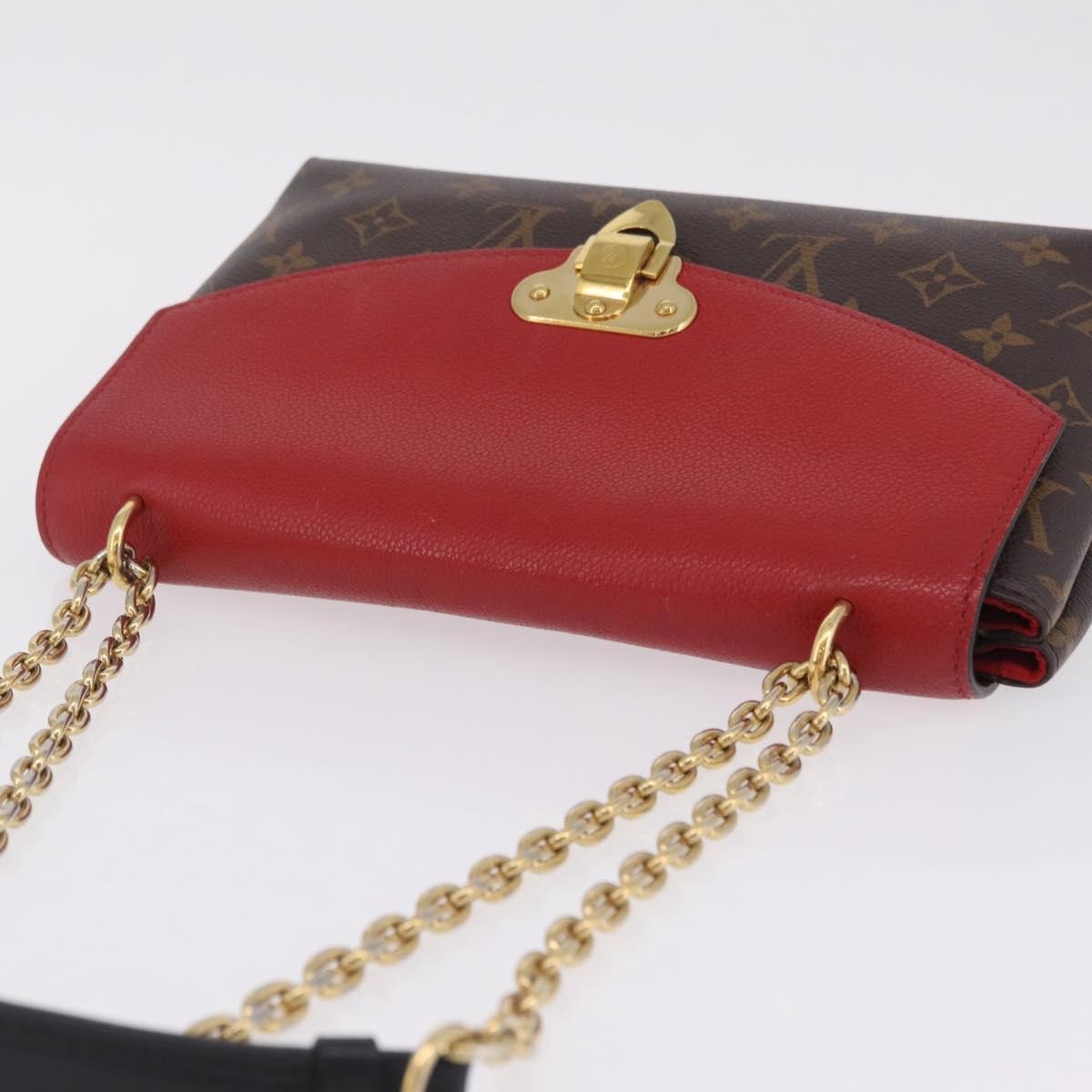 Louis Vuitton Saint Placide Monogram Canvas and Leather, Brown, Canvas, Handbag