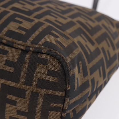 Fendi Zucca Canvas, Brown, Canvas, Tote Bag