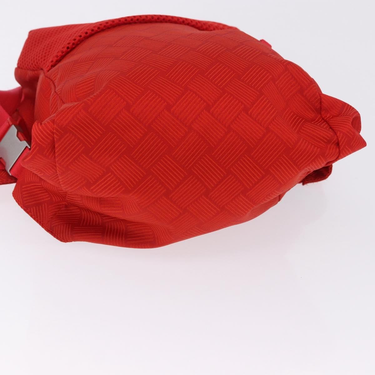 Bottega Veneta Paper Touch Printed Nylon, Red, Nylon, Backpack