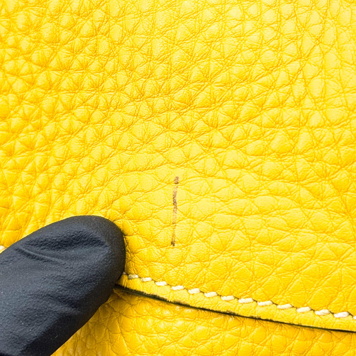 Prada Front Pocket Convertible Tote Leather, Yellow, Leather, Tote Bag