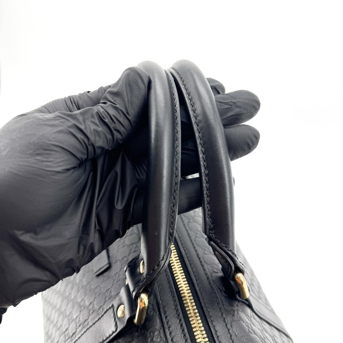 Gucci Joy Boston Microguccissima Leather, Black, Leather, Handbag
