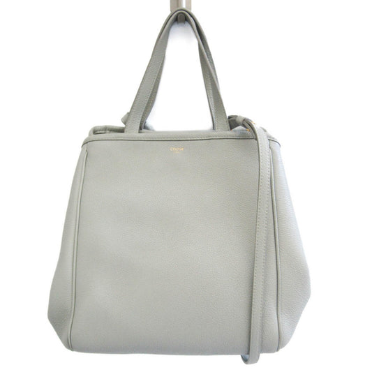 Céline, Grey, Leather, shoulder