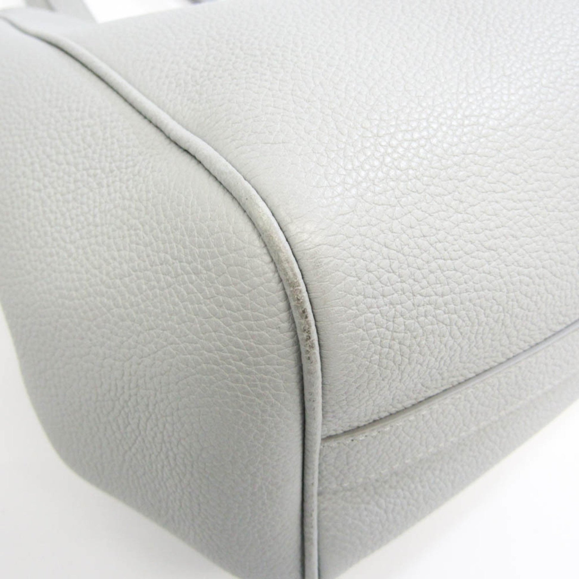 Céline, Grey, Leather, shoulder