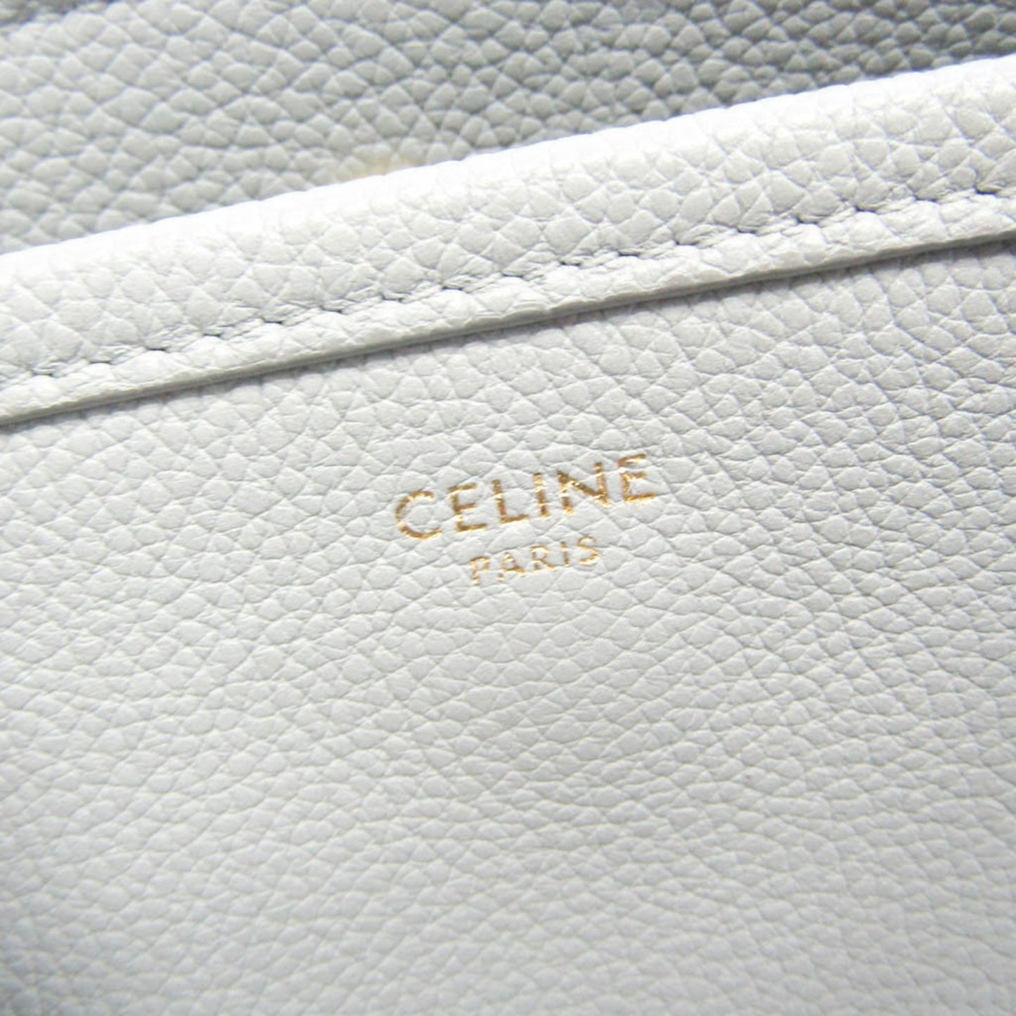 Céline, Grey, Leather, shoulder