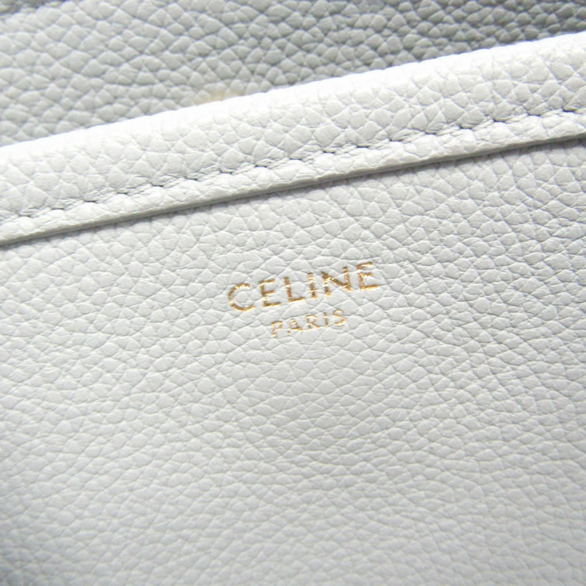 Céline, Grey, Leather, shoulder