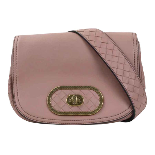 Bottega Veneta Intrecciato, Pink, Leather, shoulder