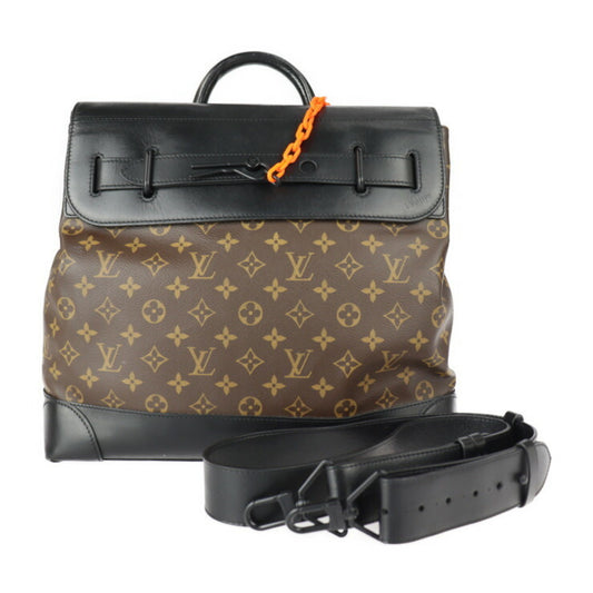 Louis Vuitton Steamer, Brown, Canvas, handbag