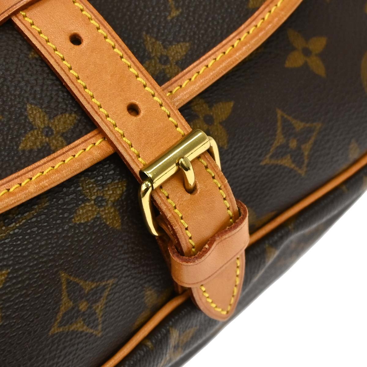 Louis Vuitton Saumur Monogram Canvas, Brown, Canvas, Shoulder Bag