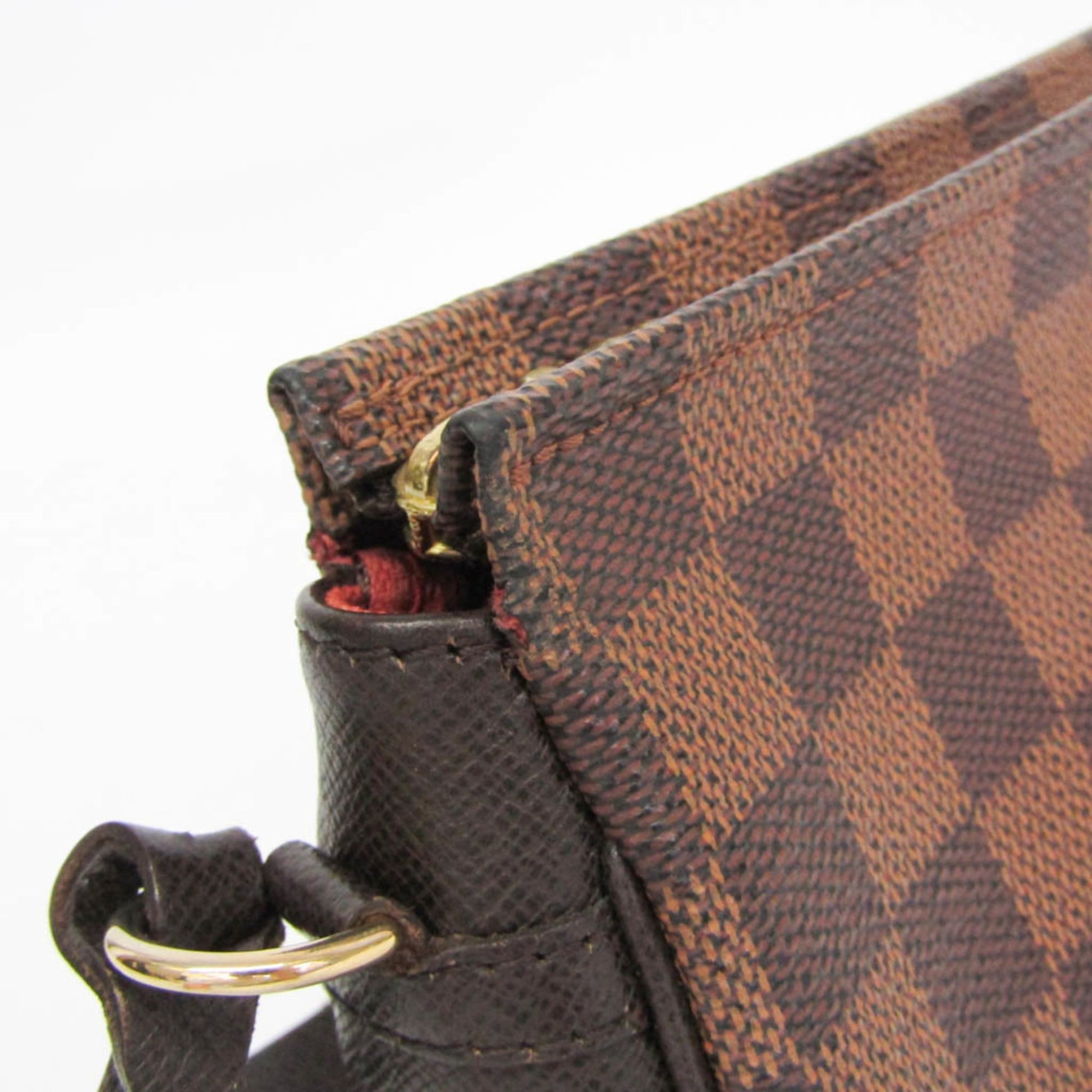 Louis Vuitton Trousse Make Up Damier Canvas, Brown, Canvas, Clutch