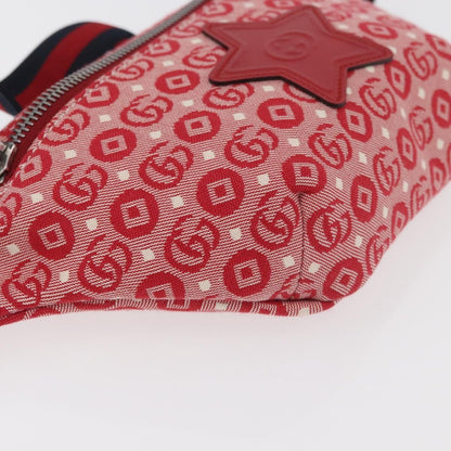 Gucci Children's Belt Printed Coated Canvas, Red, Canvas, Handbag
