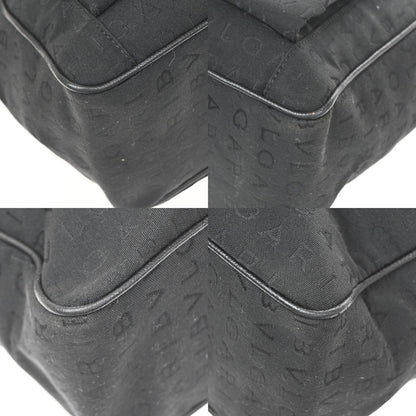 Bvlgari Vintage Canvas, Black, Canvas, Tote Bag