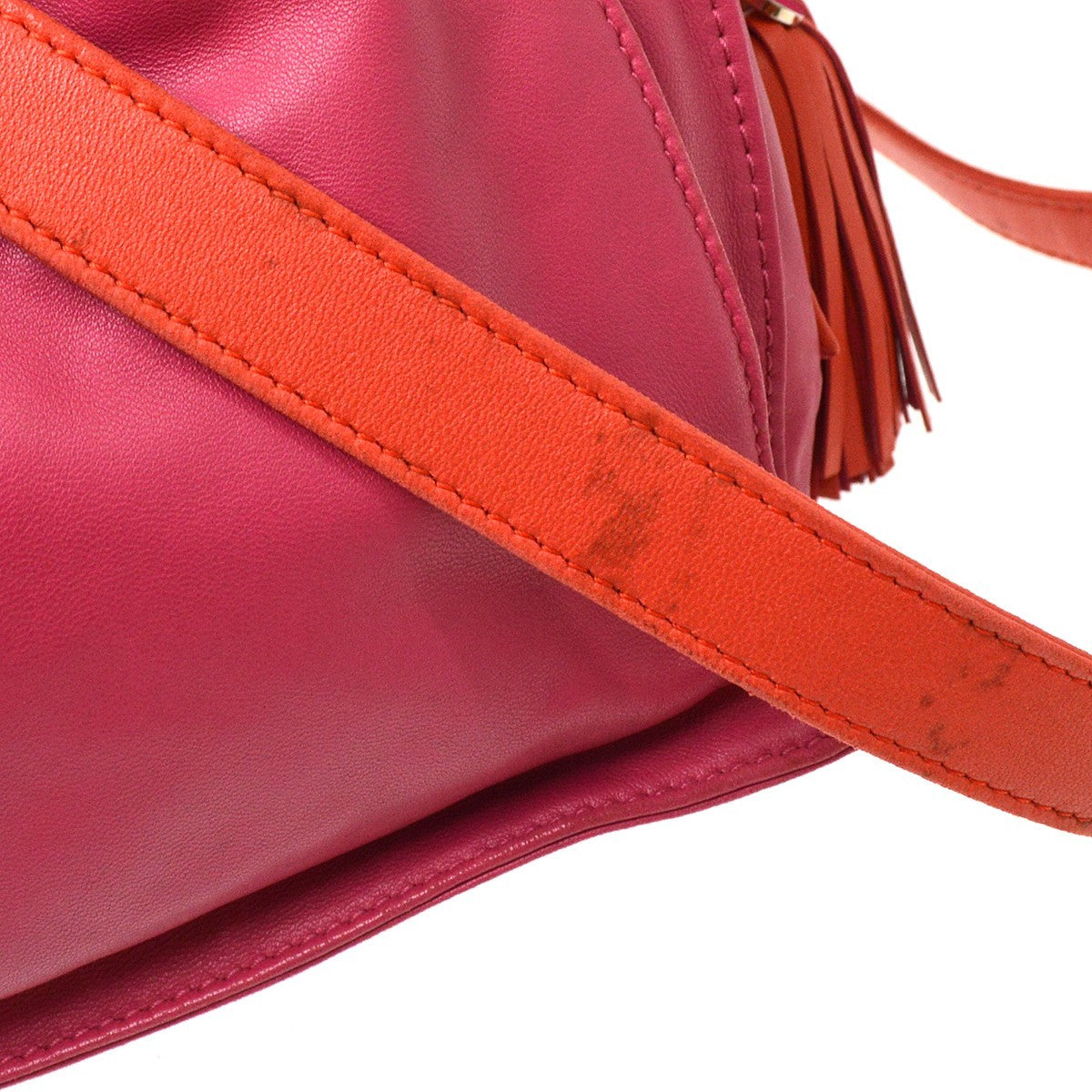 Loewe Flamenco Leather, Pink, Leather, Shoulder Bag