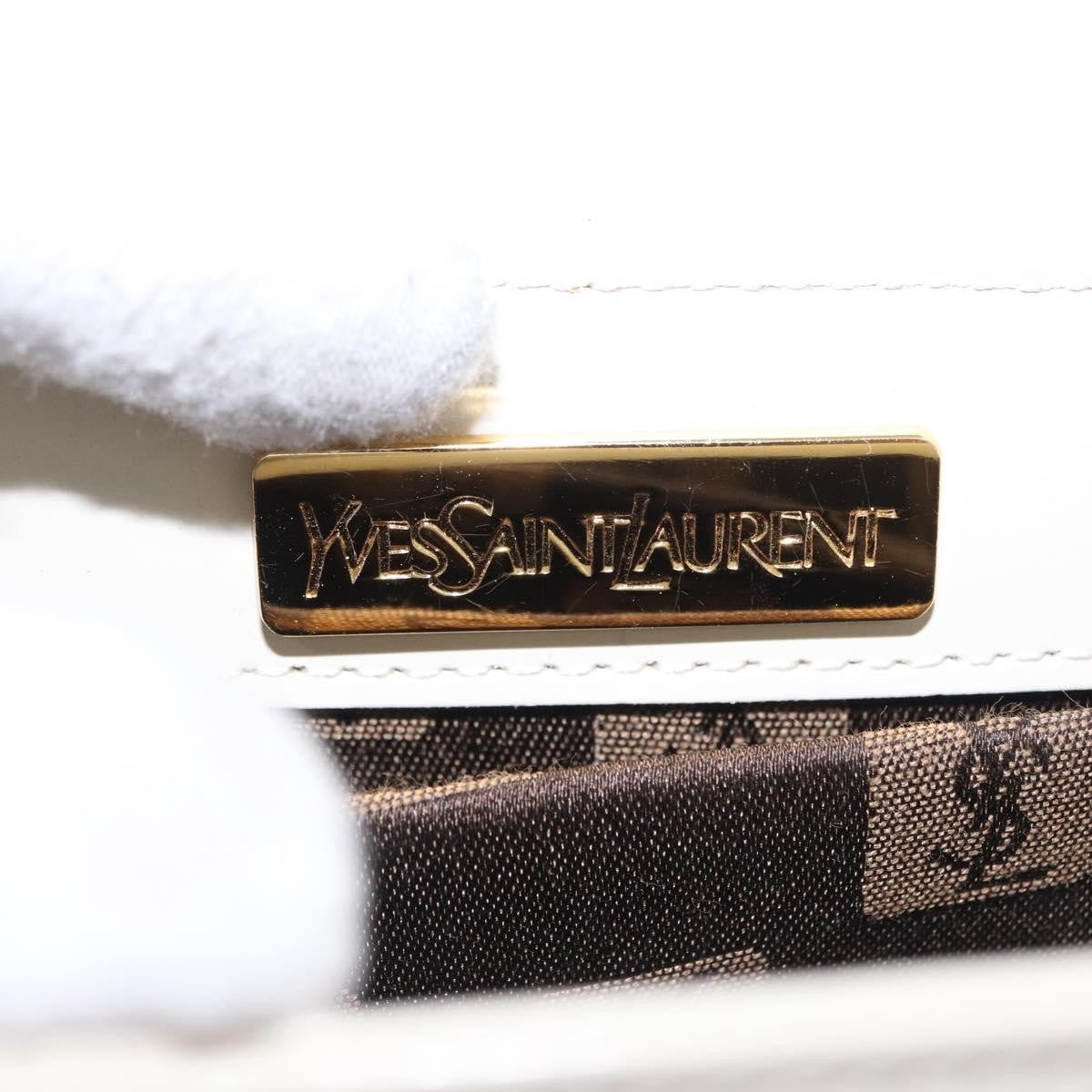 Saint Laurent Vintage Leather, Ecru, Leather, Shoulder Bag