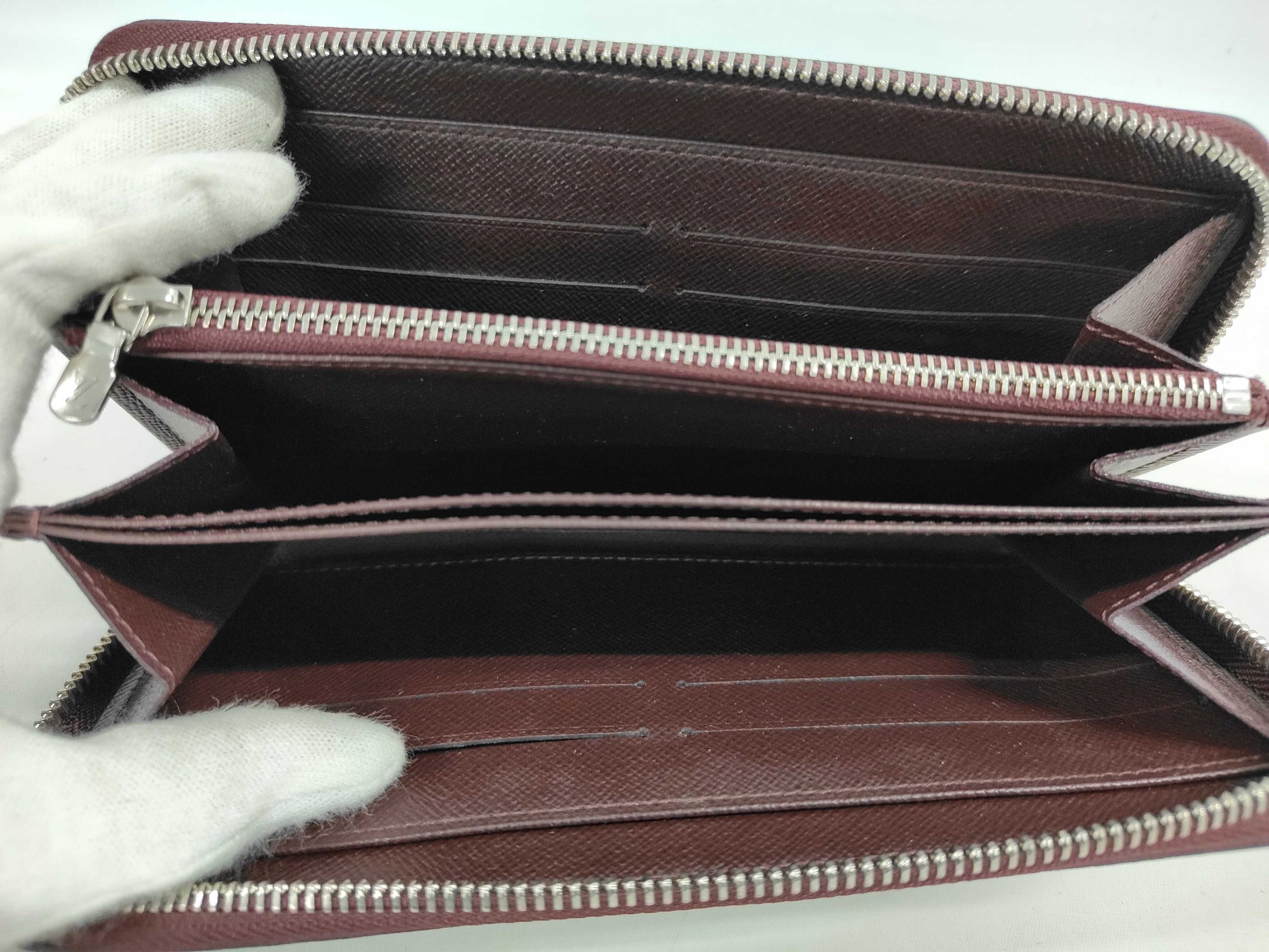Louis Vuitton Zippy Wallet NM Epi Leather, Burgundy, Leather, Wallet