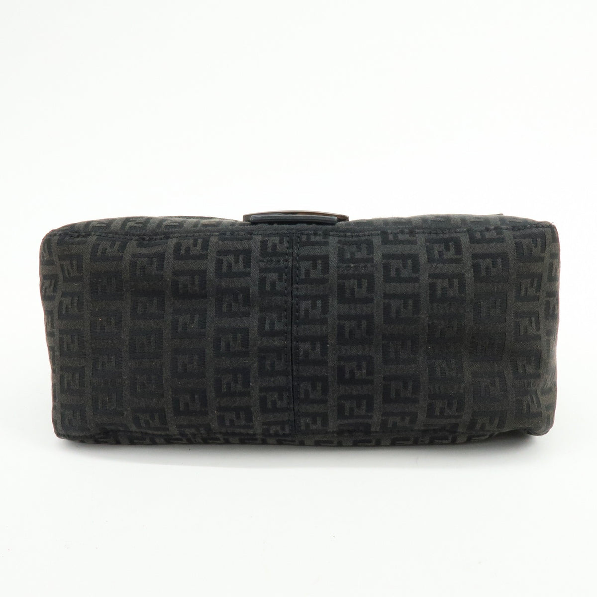 Fendi Zucchino Canvas Mamma Baguette Canvas, Black, Canvas, Shoulder Bag