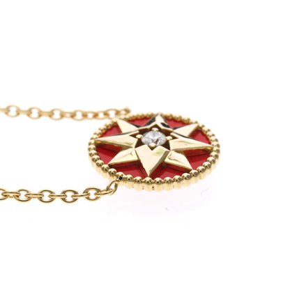 Christian Dior Rose des Vents 18K Rose Gold with Diamonds, Gold, Pink Gold, Necklace