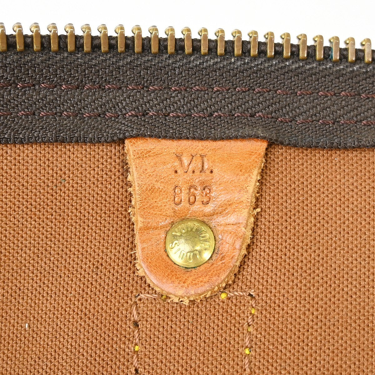 Louis Vuitton Keepall Monogram Canvas, Brown, Canvas, Travel Bag