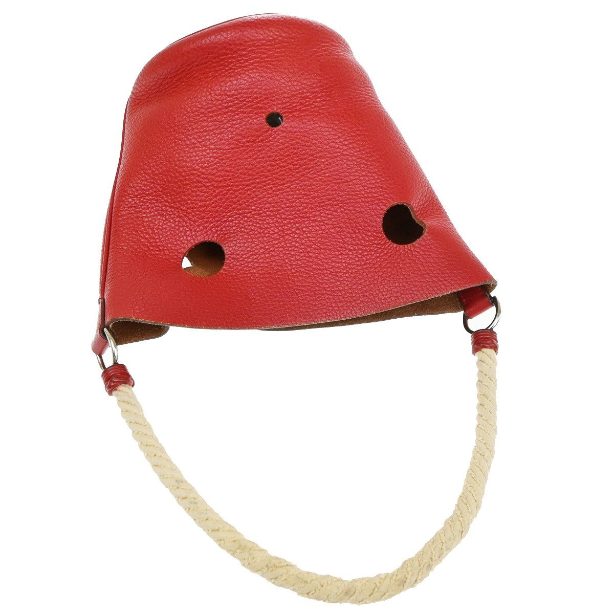 Hermes Mangeoire Taurillon Clemence Leather, Red, Leather, Shoulder Bag