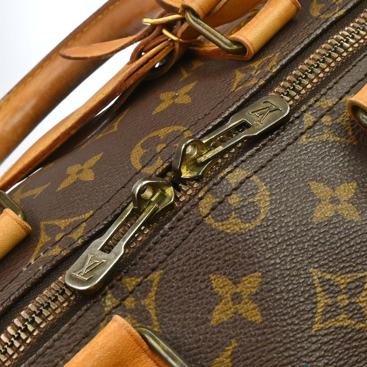 Louis Vuitton Keepall Monogram, Brown, Canvas, Travel Bag