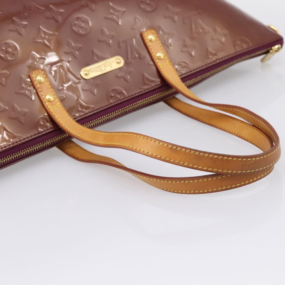 Louis Vuitton Bellevue Monogram Vernis, Purple, Patent Leather, Handbag