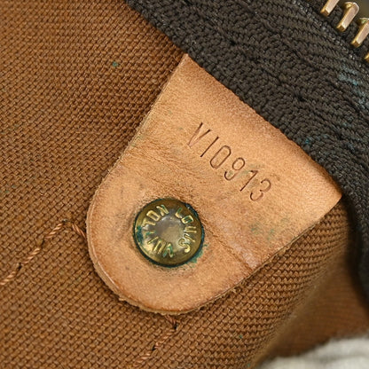 Louis Vuitton Keepall Monogram, Brown, Canvas, Travel Bag