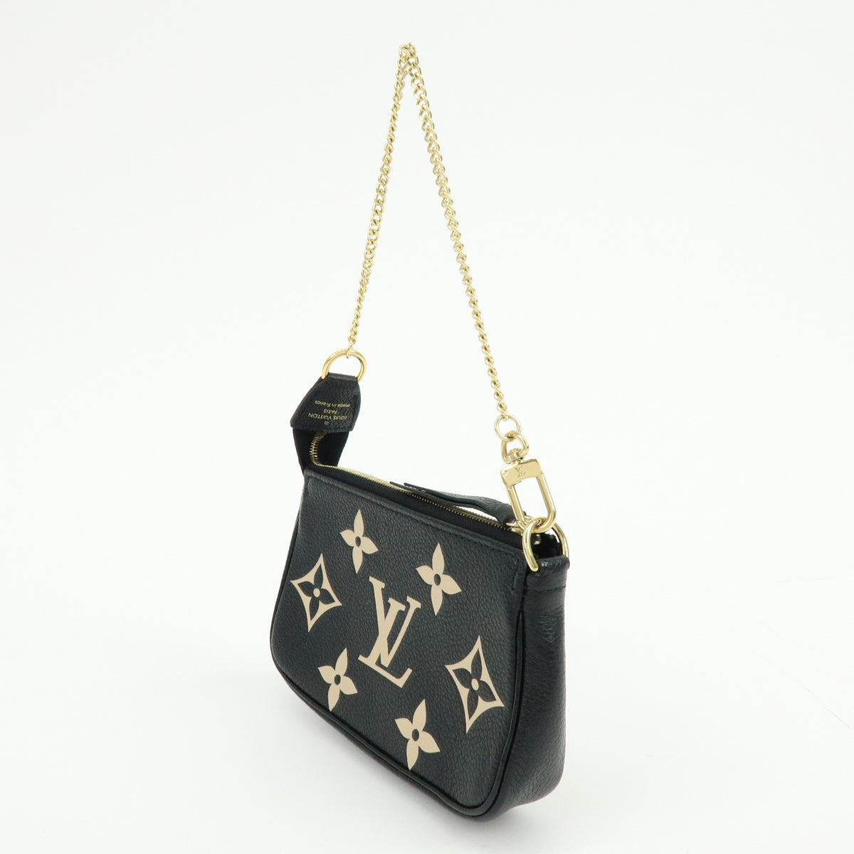 Louis Vuitton Pochette Accessoires Bicolor Monogram Empreinte Giant, Black, Leather, Clutch