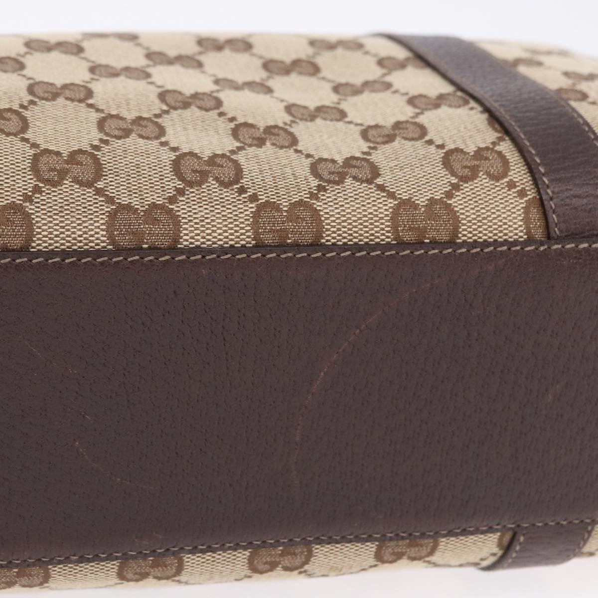 Gucci Abbey Boston Canvas, Beige, Canvas, Shoulder Bag
