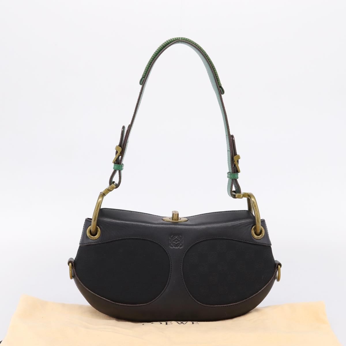 Loewe Vintage Leather, Black, Leather, Shoulder Bag