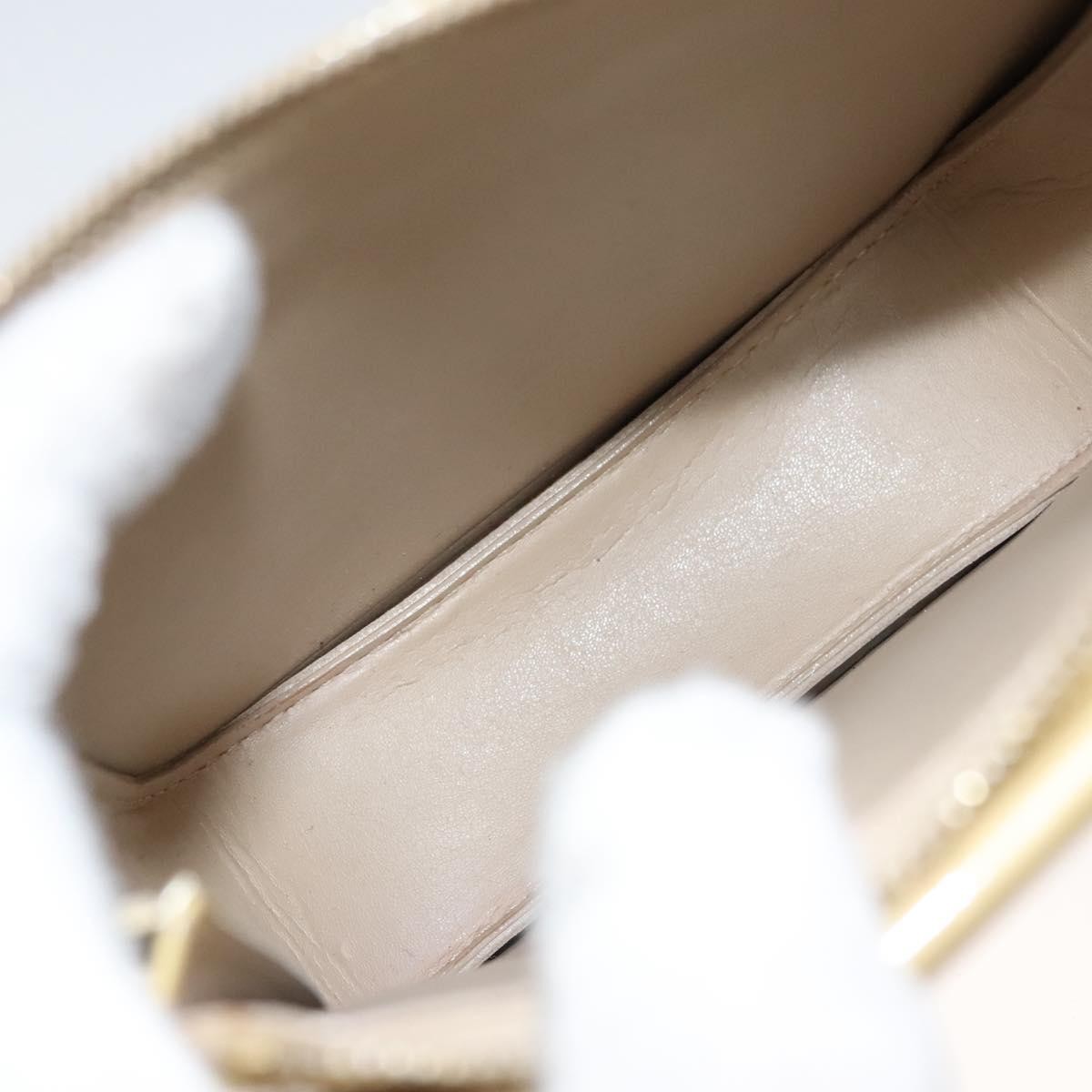 Louis Vuitton Mott Monogram Vernis, Beige, Patent Leather, Clutch
