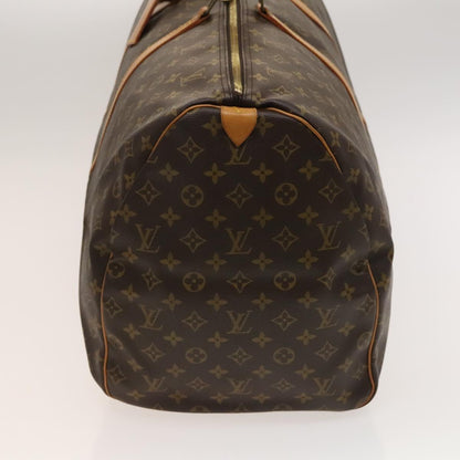 Louis Vuitton Keepall Bandouliere Bag Monogram Canvas, BROWN, CANVAS, Travel bag