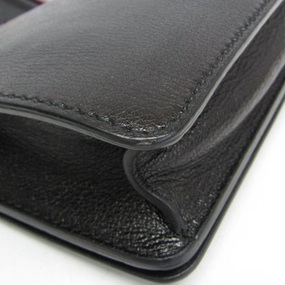 Christian Dior J'Adior Flap Leather, Black, Leather, Shoulder Bag