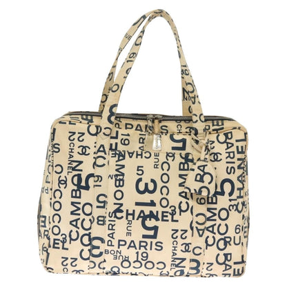 Chanel Cambon Canvas, White, Canvas, Bag