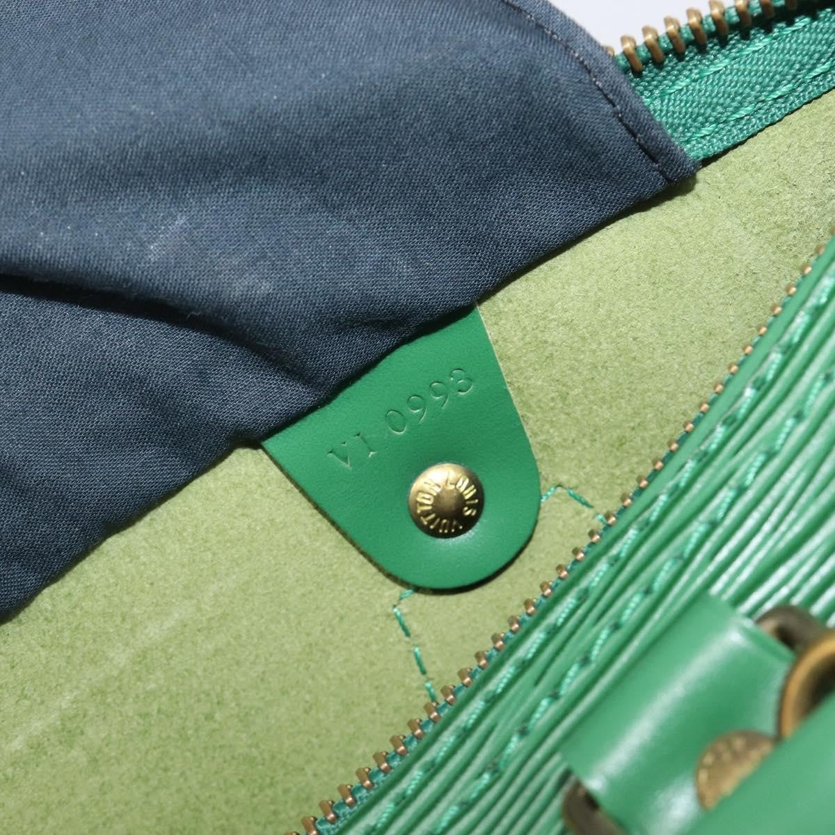 Louis Vuitton Speedy Epi Leather, Green, Leather, Handbag