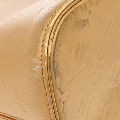 Louis Vuitton Mat Stockton Monogram Vernis, Gold, Patent Leather, Shoulder Bag