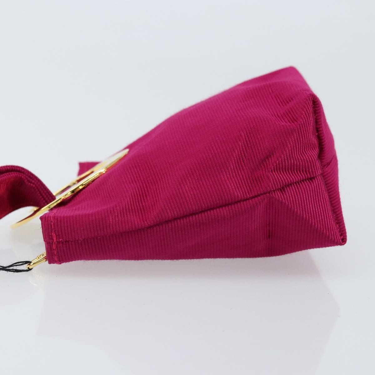 Celine Circle Logo Canvas, Pink, Canvas, Clutch