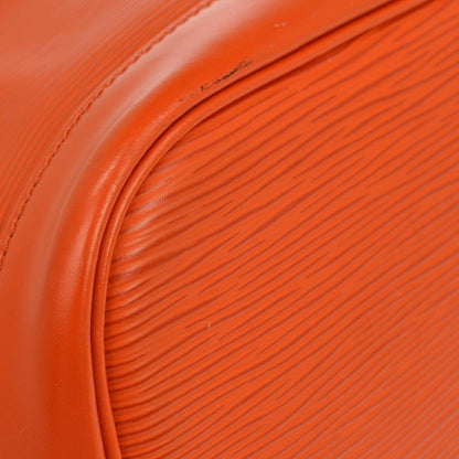 Louis Vuitton Petit Noe Epi Leather, Orange, Leather, Handbag