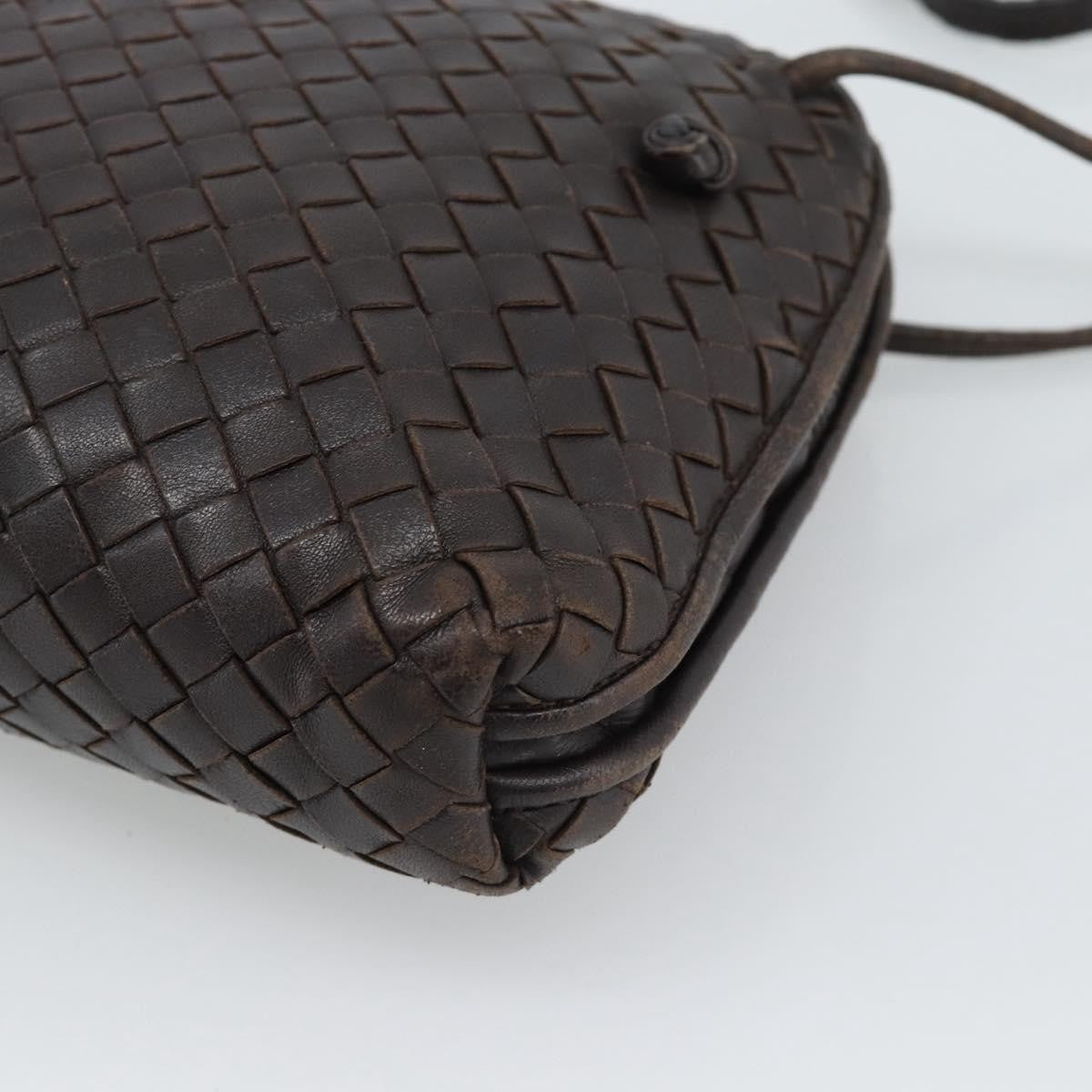 Bottega Veneta Nodini Intrecciato Nappa, Brown, Leather, Crossbody Bag