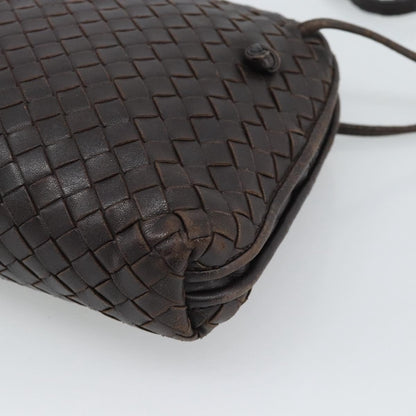 Bottega Veneta Nodini Intrecciato Nappa, Brown, Leather, Crossbody Bag