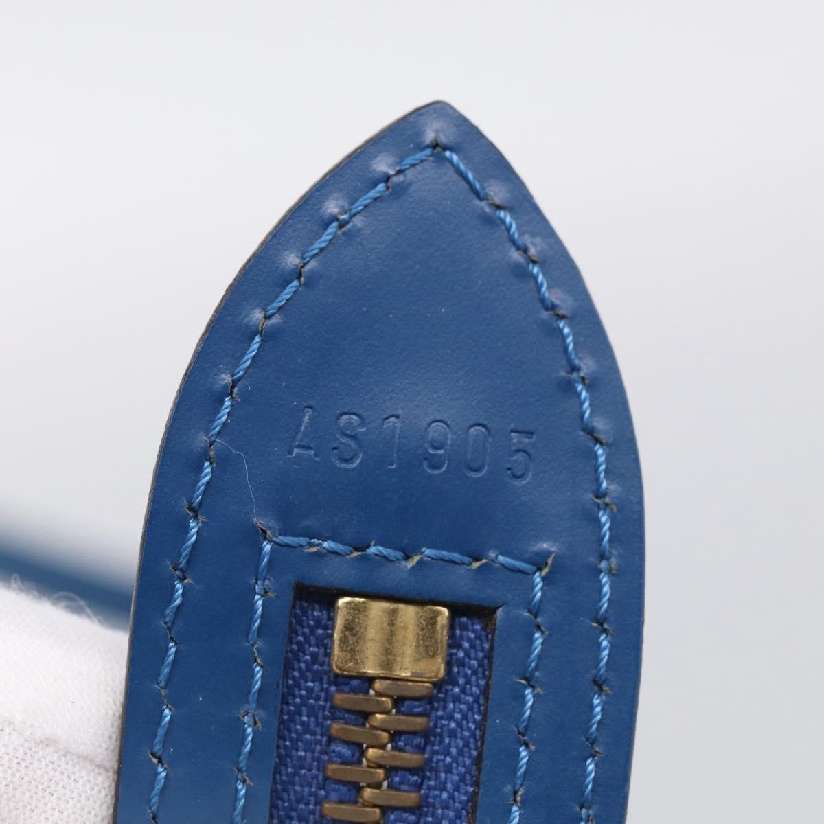Louis Vuitton Saint Jacques Epi Leather, Blue, Leather, Handbag