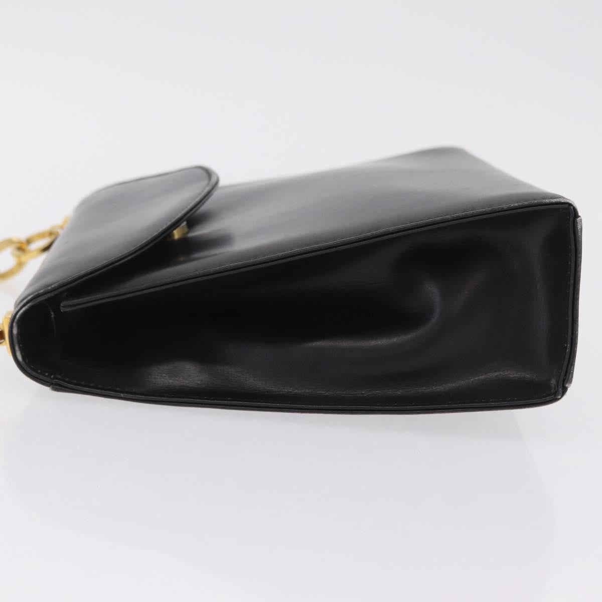 Salvatore Ferragamo Vintage Top handle Leather, Black, Leather, Handbag